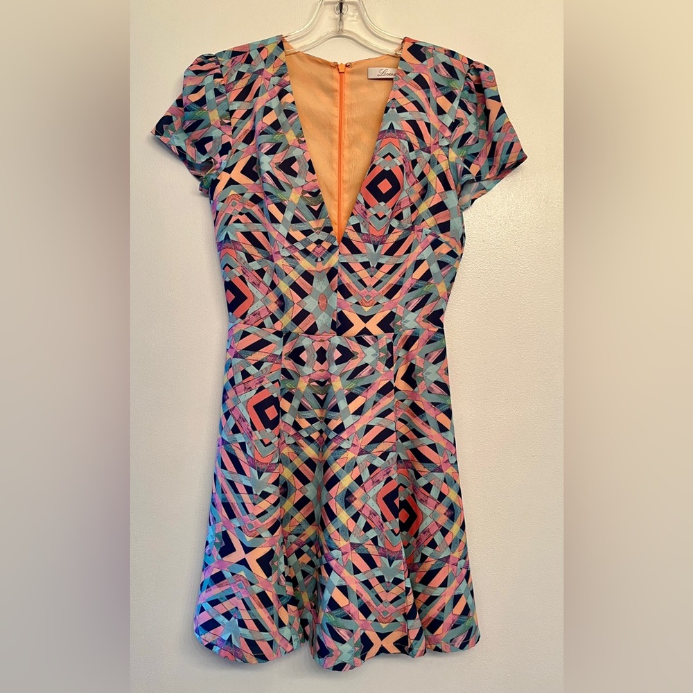 Lovers + Friends Geometric Patterned Dress  size XS. New without tags.